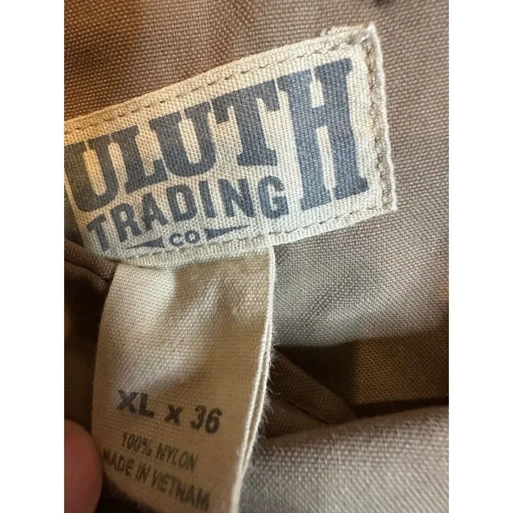 Duluth Trading Co Men's Nylon Outdoor Cargo Hiking Pant Beige XLx36